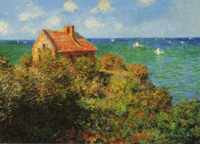 Claude Monet Fisherman's Cottage on the Cliffs China oil painting art